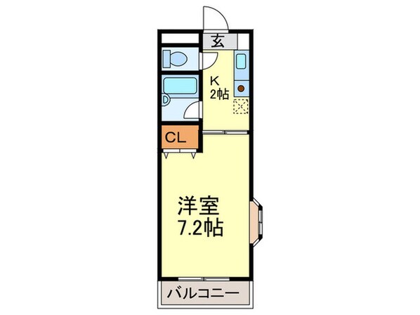 グレーコート大橋の物件間取画像